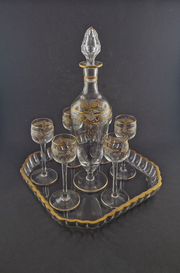 Crystal Liqueur Service From Saint Louis Late 19th Century