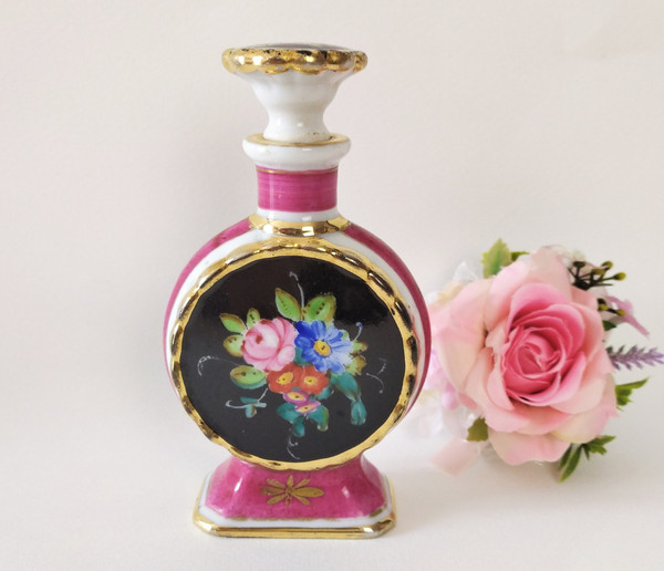 Painted Porcelain Perfume Bottle By Jacob Petit