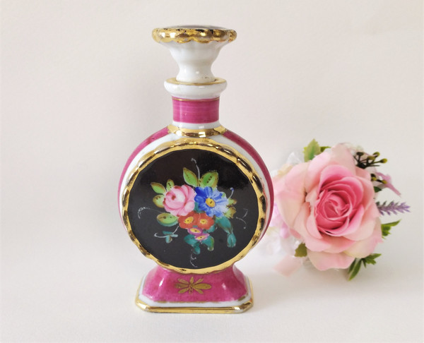 Painted Porcelain Perfume Bottle By Jacob Petit