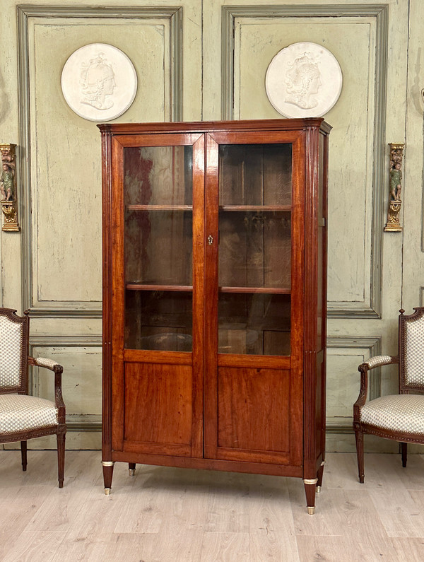 Louis XVI Period Mahogany Library Display Case Circa 1780