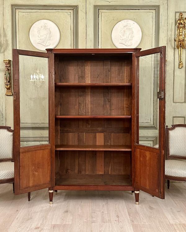 Louis XVI Period Mahogany Library Display Case Circa 1780