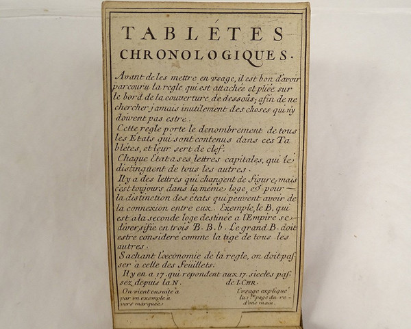 Tablettes Chronologiques Papes Empereurs Roys Guillaume Marcel Paris 1682