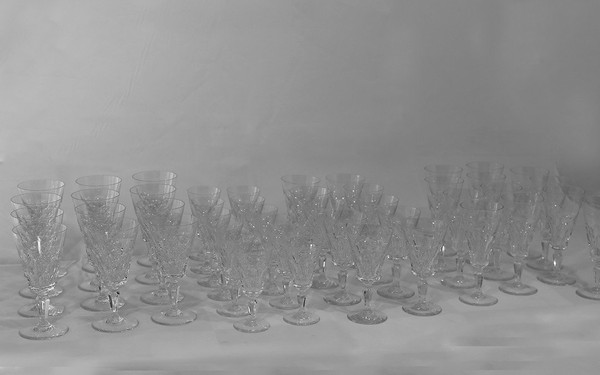 Baccarat Service Signed "la Belle France" 1961, 46 Glasses