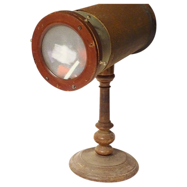 Large English Kaleidoscope Wood Turned Th. Bloch Strasbourg 19th Century