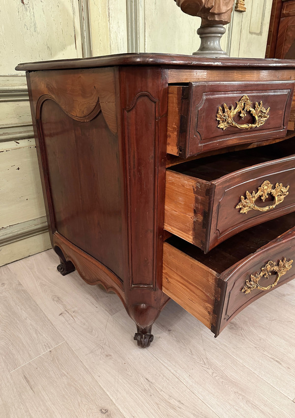 Commode de Port d'Epoque Louis XV Galbée La Rochelle XVIIIème Siècle