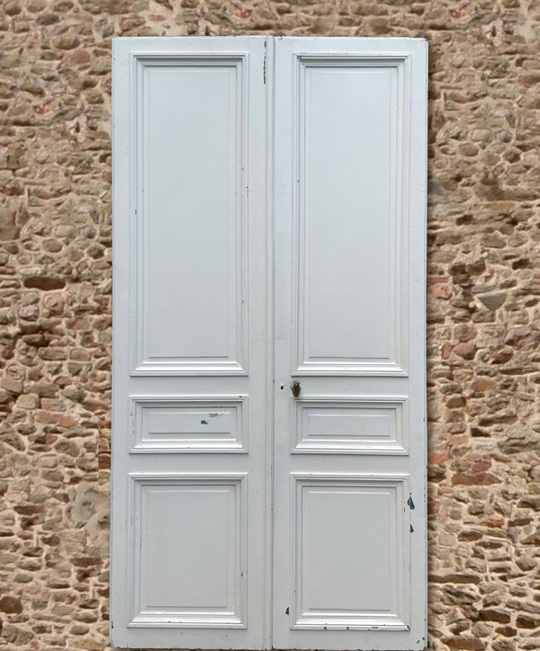 Double Door Old Haussmann Period 19th Century Paris