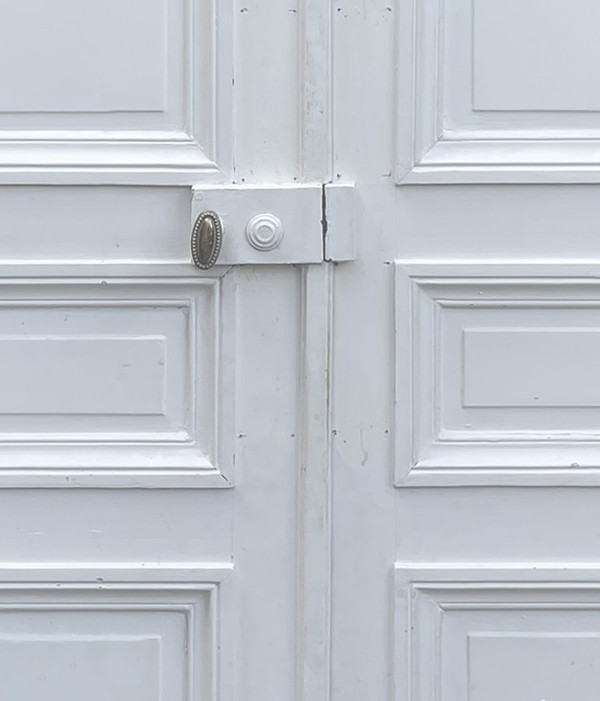 Double Door Old Haussmann Period 19th Century Paris