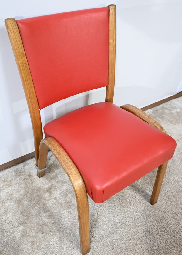 Pair of “Bow Wood” Chairs, signed H.Steiner – 1950