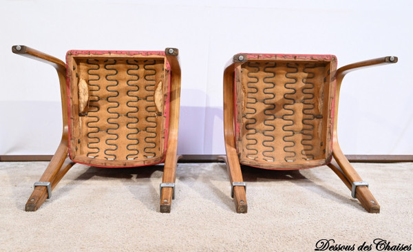 Pair of “Bow Wood” Chairs, signed H.Steiner – 1950