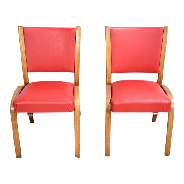 Pair of “Bow Wood” Chairs, signed H.Steiner – 1950