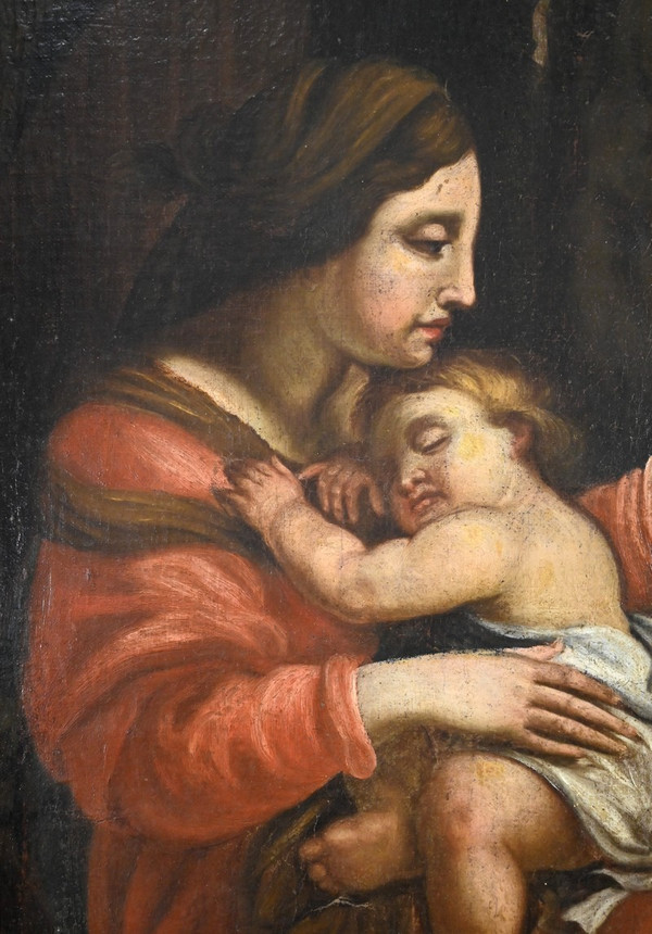 Oil Painting “Madonna and Child”, 19th century school – Late 19th century