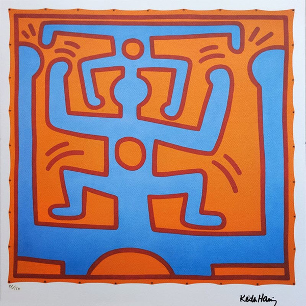 1990 Magnificent original lithograph by Keith Haring in limited edition