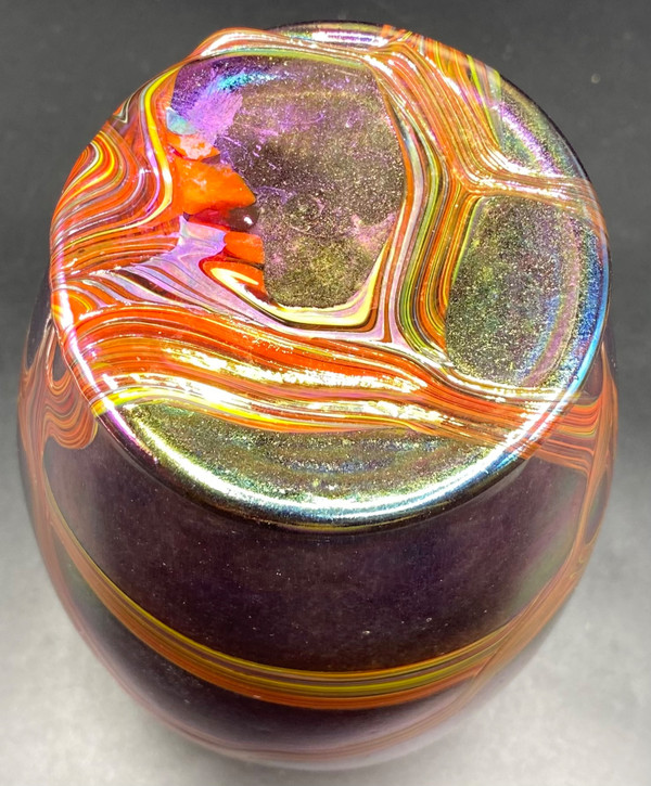 VASE VERRE BOHÈME 1980