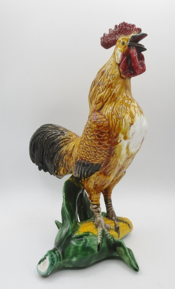 Rooster in slip, 20th century.