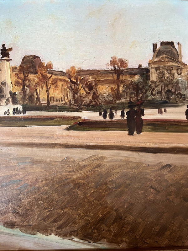 Henri Pontoy (1888-1968) - Paris, Le Louvre, Place Du Caroussel, 1911