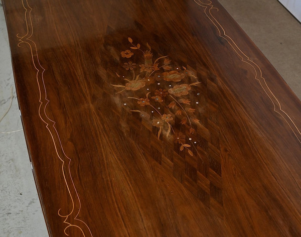 Rectangular table in Rio rosewood, attributed to J. Leleu, Art Deco - 1940