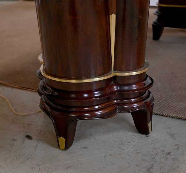 Rectangular table in Rio rosewood, attributed to J. Leleu, Art Deco - 1940