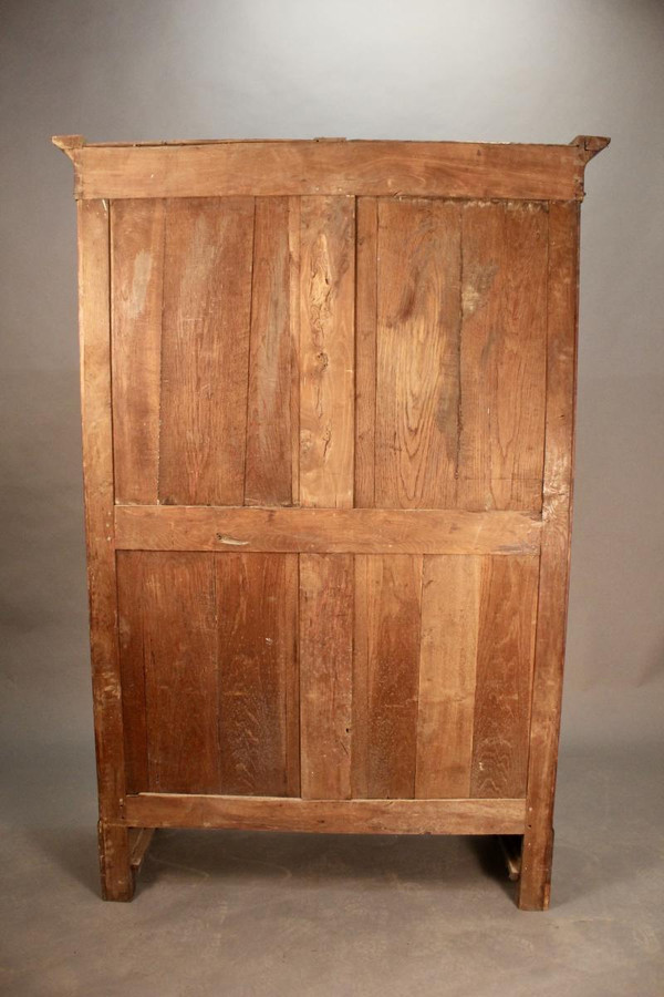 Restoration mahogany display cabinet, 19th century