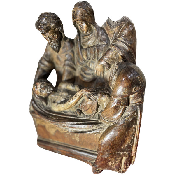 La Mise Au Tombeau -  Groupe De Retable - Circa 1500