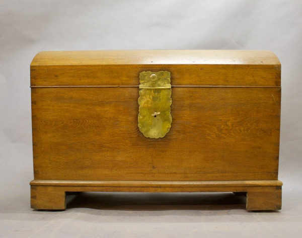 19th Century Light Oak Curved Top Chest