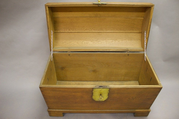 19th Century Light Oak Curved Top Chest