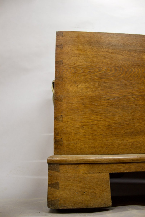 19th Century Light Oak Curved Top Chest