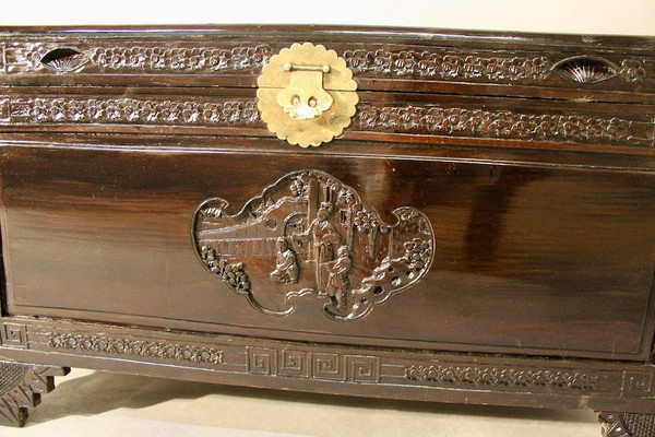 Chinese Wedding Chest In Camphor