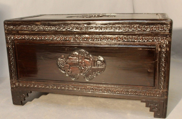 Chinese Wedding Chest In Camphor