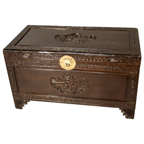 Chinese Wedding Chest In Camphor