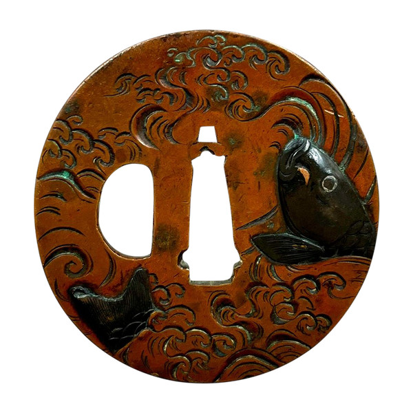 TSUBA à la CARPE - Giappone - Periodo Meiji (1808-1912)