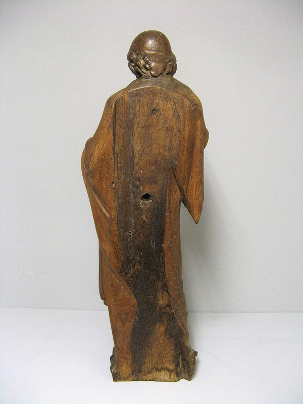 Saint En Bois sculpté Fin XVIIIe.