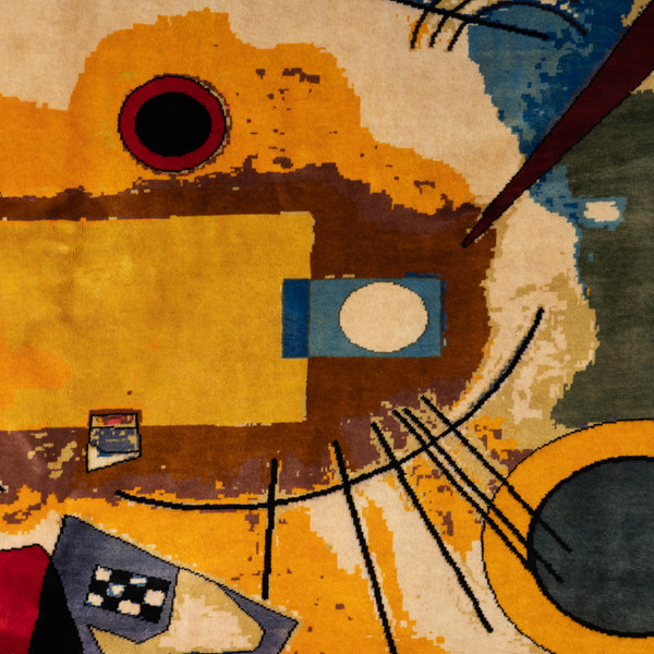 Rug, or tapestry, inspired by Kandinsky. Contemporary work