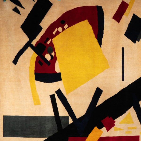 According to Malevich. Wool carpet or tapestry. Contemporary work