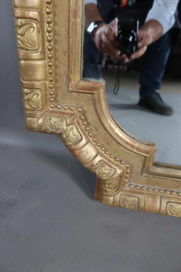 Gilded wood mirror Napoleon III period