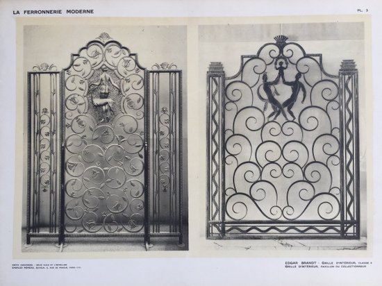 „Moderne Schmiedekunst“. H. Clouzot. Moreau-Ausgaben. 1925.