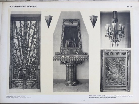 „Moderne Schmiedekunst“. H. Clouzot. Moreau-Ausgaben. 1925.