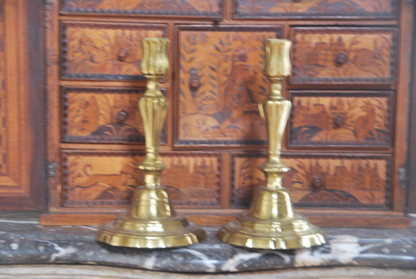 Pair Of Louis XIV Period Candlesticks