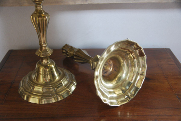 Pair Of Louis XIV Period Candlesticks