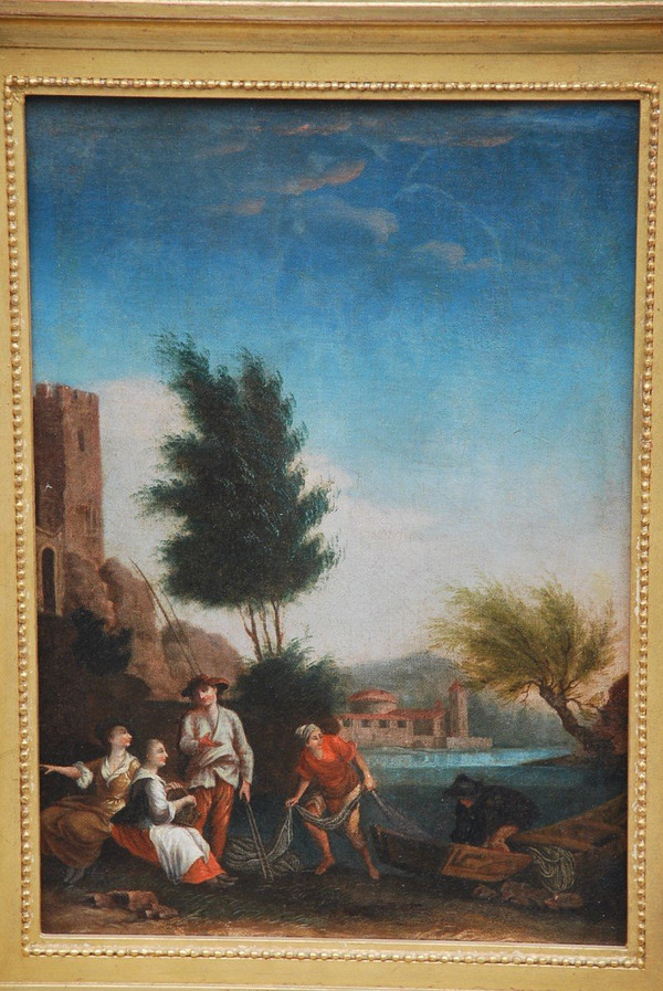 Pair Of "Classical" 18th Century Landscapes