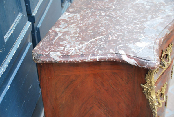 Regence chest of drawers Stamped De Nicolas Berthelmi 18th century