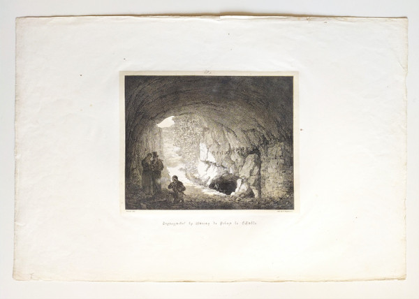 Lithograph Engelmann Crypt The Castle Of Robert The Devil