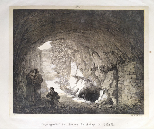 Lithograph Engelmann Crypt The Castle Of Robert The Devil