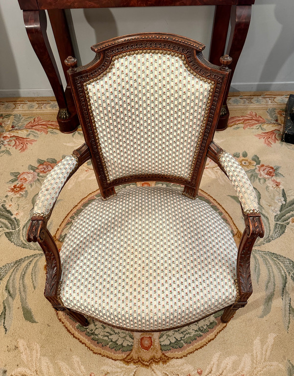 Pair Of Louis XVI Cabriolet Armchairs Circa 1780