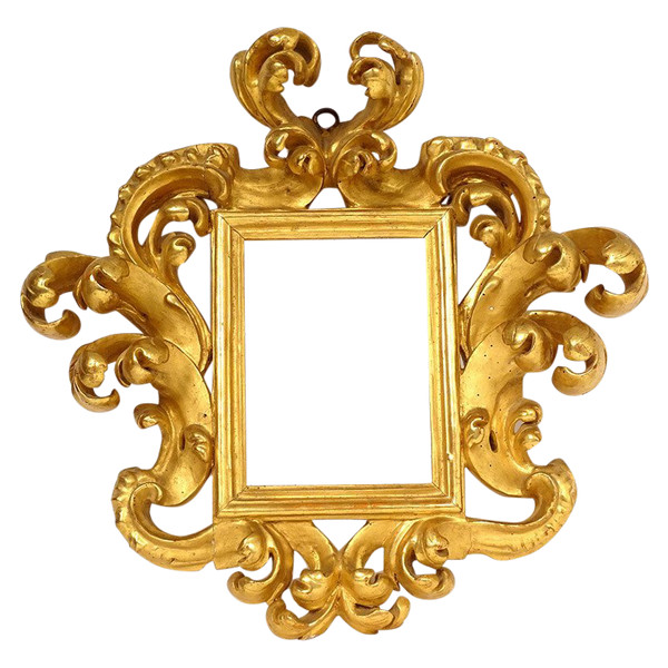 Italian frame Gilded wood Foliage Rocaille Italy XVIIIth Century