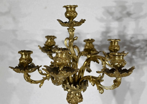 Grande candelabro in ormù, stile Luigi XV - Fine del XIX secolo