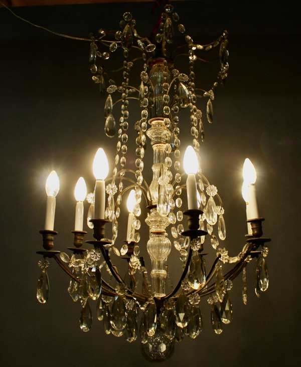 8-arm chandelier XIXth century