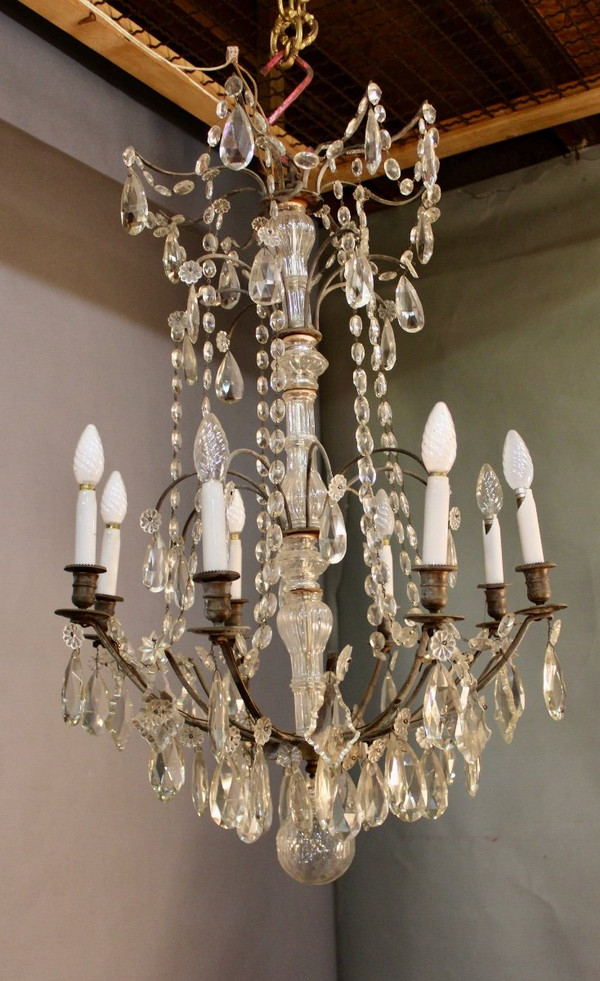 8-arm chandelier XIXth century