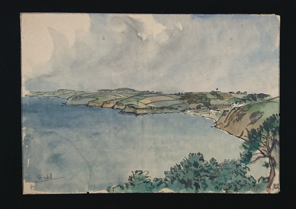 Jules Chadel's watercolour wash of Brittany