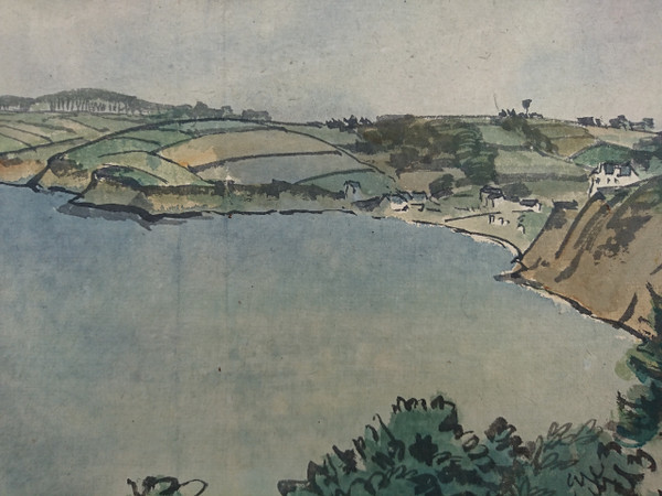 Jules Chadel's watercolour wash of Brittany