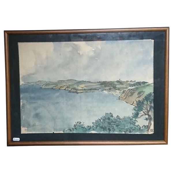 Jules Chadel's watercolour wash of Brittany